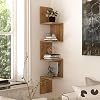 Shelf R9 Köşe Duvar Rafı Modern Kitaplık Atlantik Çam