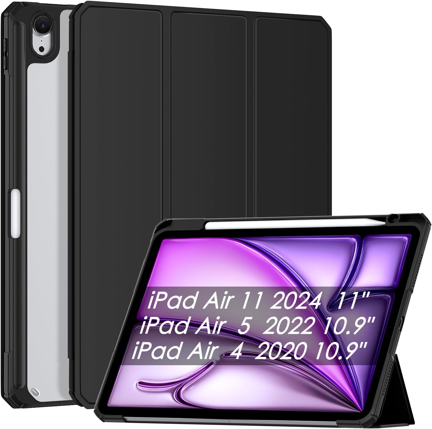 Patamiyar Hülle für iPad Air 11 Zoll M2 2024 mit Stifthalter iPad Air 5