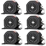 FARBIN Truck Back up Alarm 6Pcs 110dB 12V-48V DC Car Reverse Alarm Horn Heavy-Duty Backup Warning Reversing Warning Alarms Waterproof Back Up Beeper (HT)