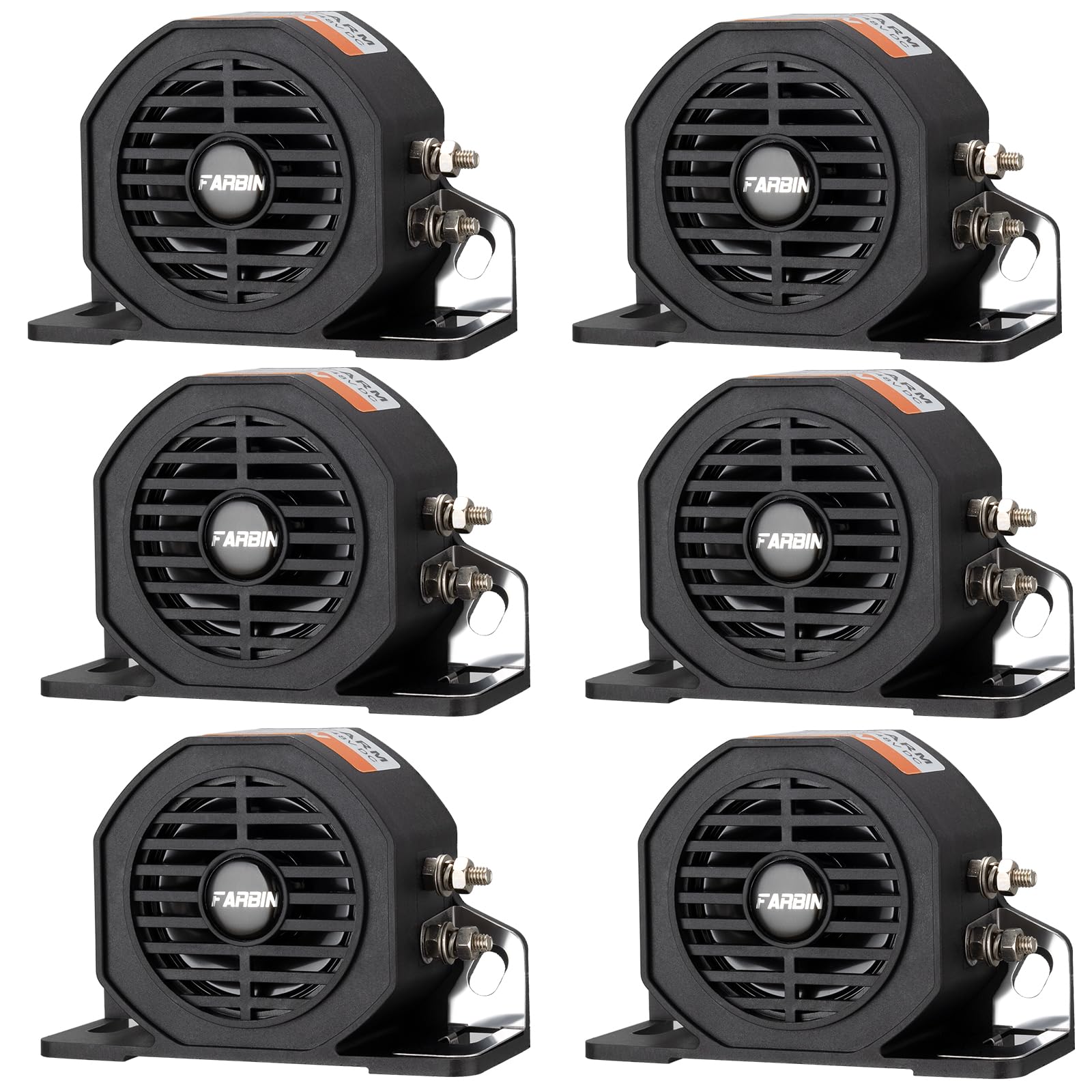 Truck Back up Alarm 6Pcs 110dB 12V-48V DC Car