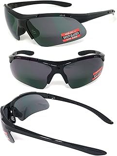 VeryHobby Inner Bifocal Safety Reading Glasses Reading Sunglasses UV400 AP+S ANSI Z87.1+ (+3.00, Smoke Lens)