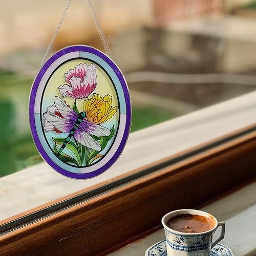 Vista 26 de Monarca - Mariposa para colgar en la ventana, decoración de mariposa, regalo para mujeres, atrapasoles de vitral, decoración de ventana, colgante al