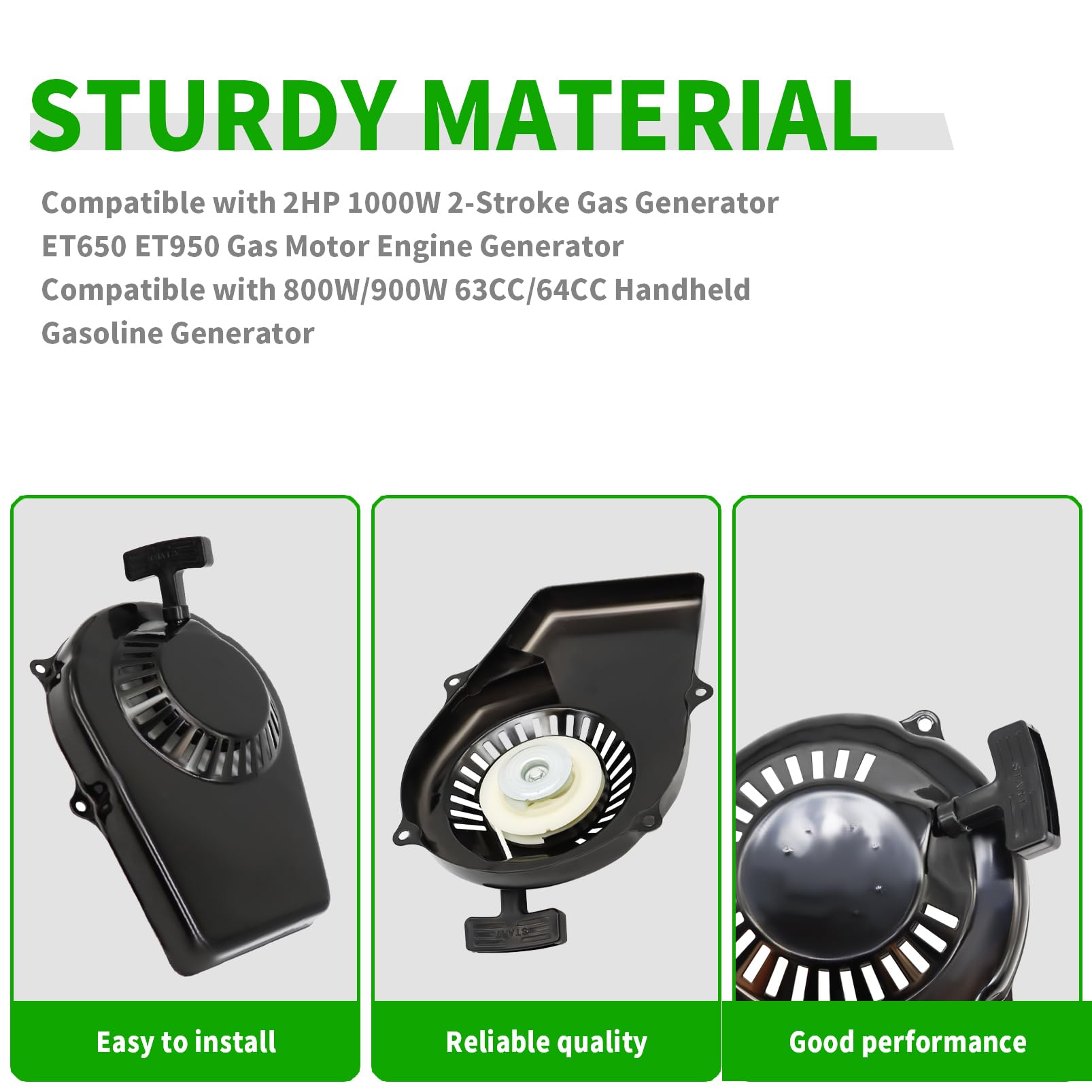 Recoil Pull Starter Ersatzteil Für Benzin-Generator – Passt Für Cat Storm 800W/900W, 63CC/64CC, 2-Takt