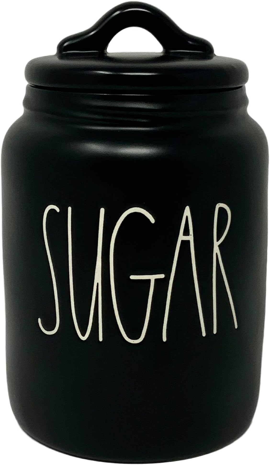 Amazon rae dunn sugar canister in black artisan collection by