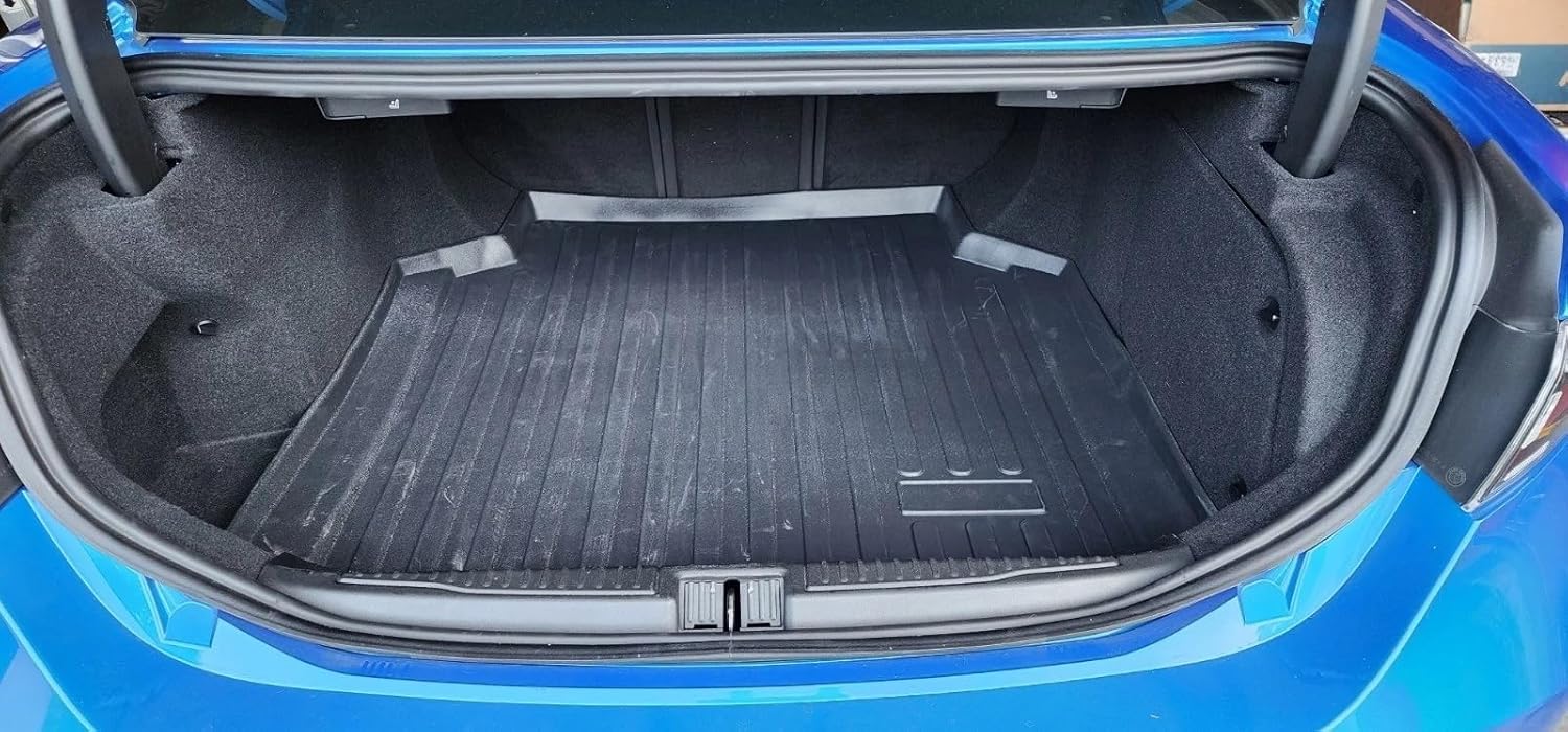 Cargo Liner - Trunk Mat for ALFA Romeo Giulia 2017-2026 – Weather-Resistant Trunk Mats for Cars with Raised Lip – Non-Slip Car Trunk Mat Rubber – Easy to Install – Laser Pre-Cut Design