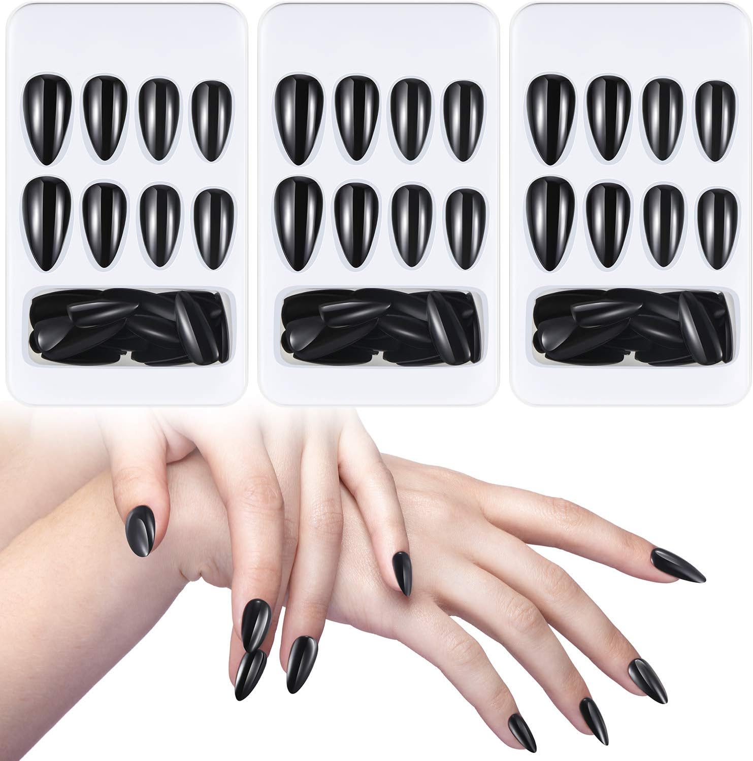 NOVO OVO Unghie Per Piedi Da Incollare, Unghie Artificiali, Punta - Foto 3