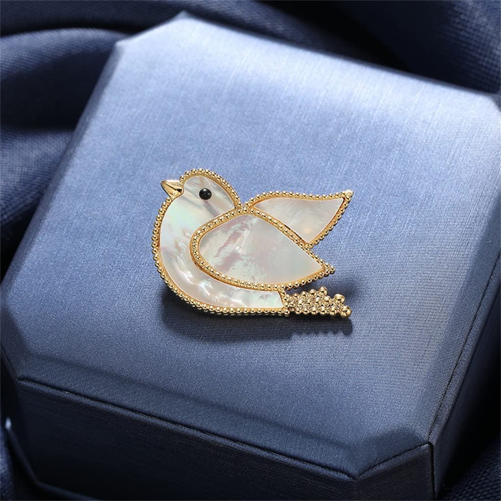 LIOONS Spille Spilla a Forma di Colomba della Pace in Lega, Squisito Spilla Scialle Corpetto Spilla Decorativa per Giacche Spilla da Colletto 3,7 * 2,3 cm