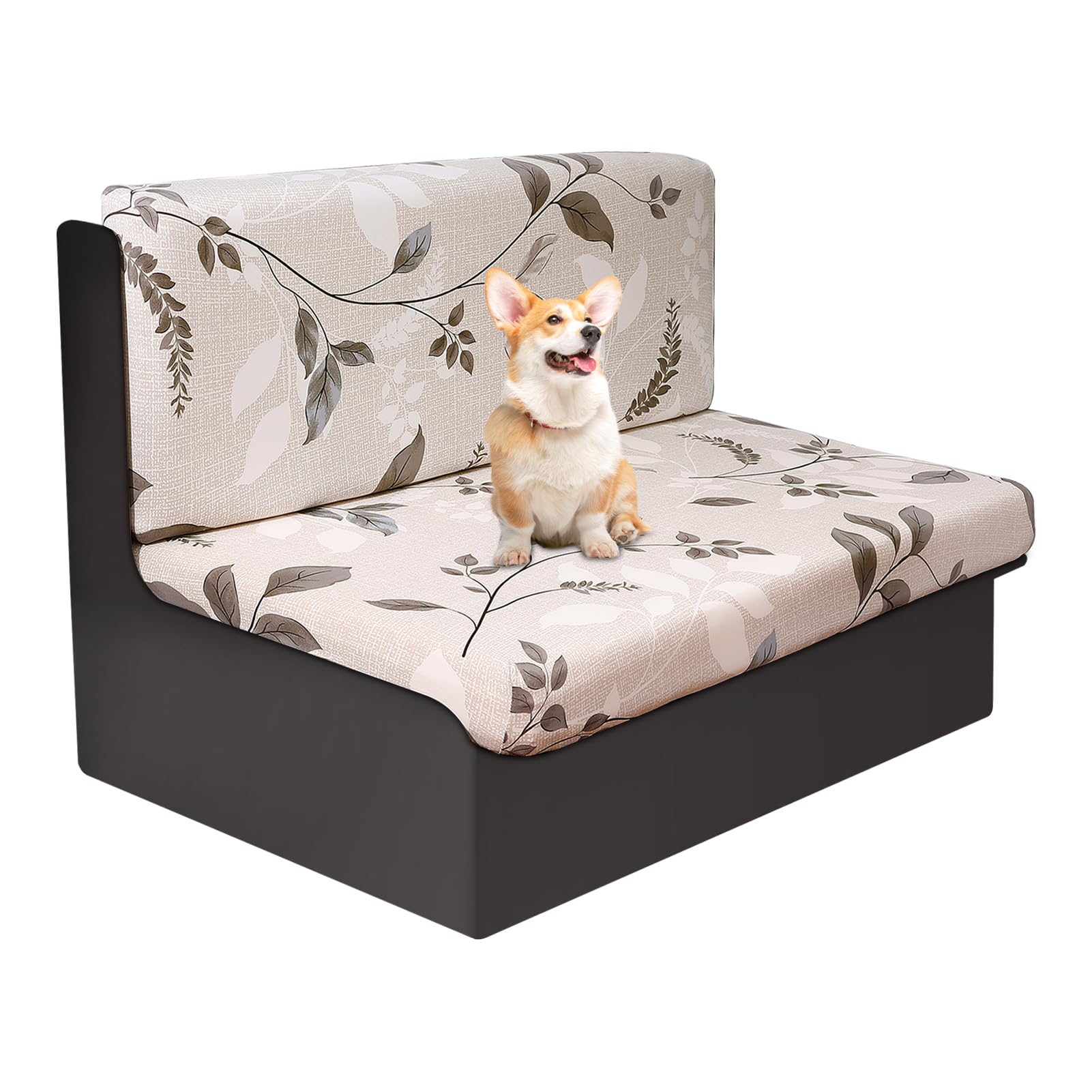 Elover Housse de Coussin Extensible de canapé Cuir Artificiel imperméable-Housse de Protection