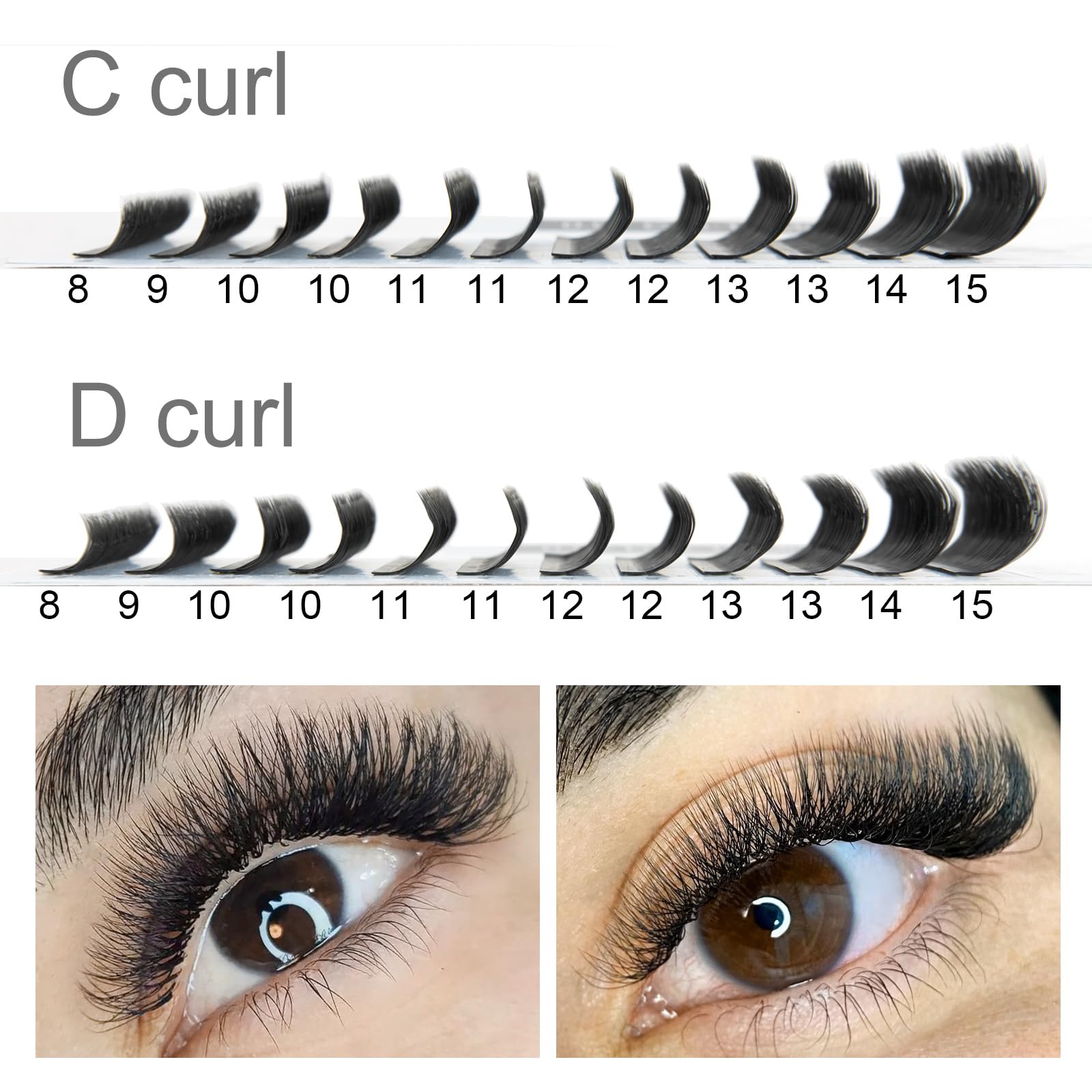 COZBIRD W Eyelash Extension 5D W Shaped Lashes Volume Premade Fan 0.07mm C curl 8-15mm Mix Tray Faux Mink Matte Black Fluffy Cluster Easy Fanning yy Lash 12 Rows - Image 4