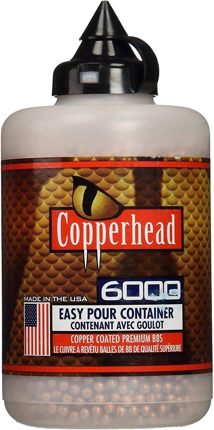 Crosman Copperhead 6000 Copper Coated BBS Cal. 4.5mm in a Bottle (2 Bottles)