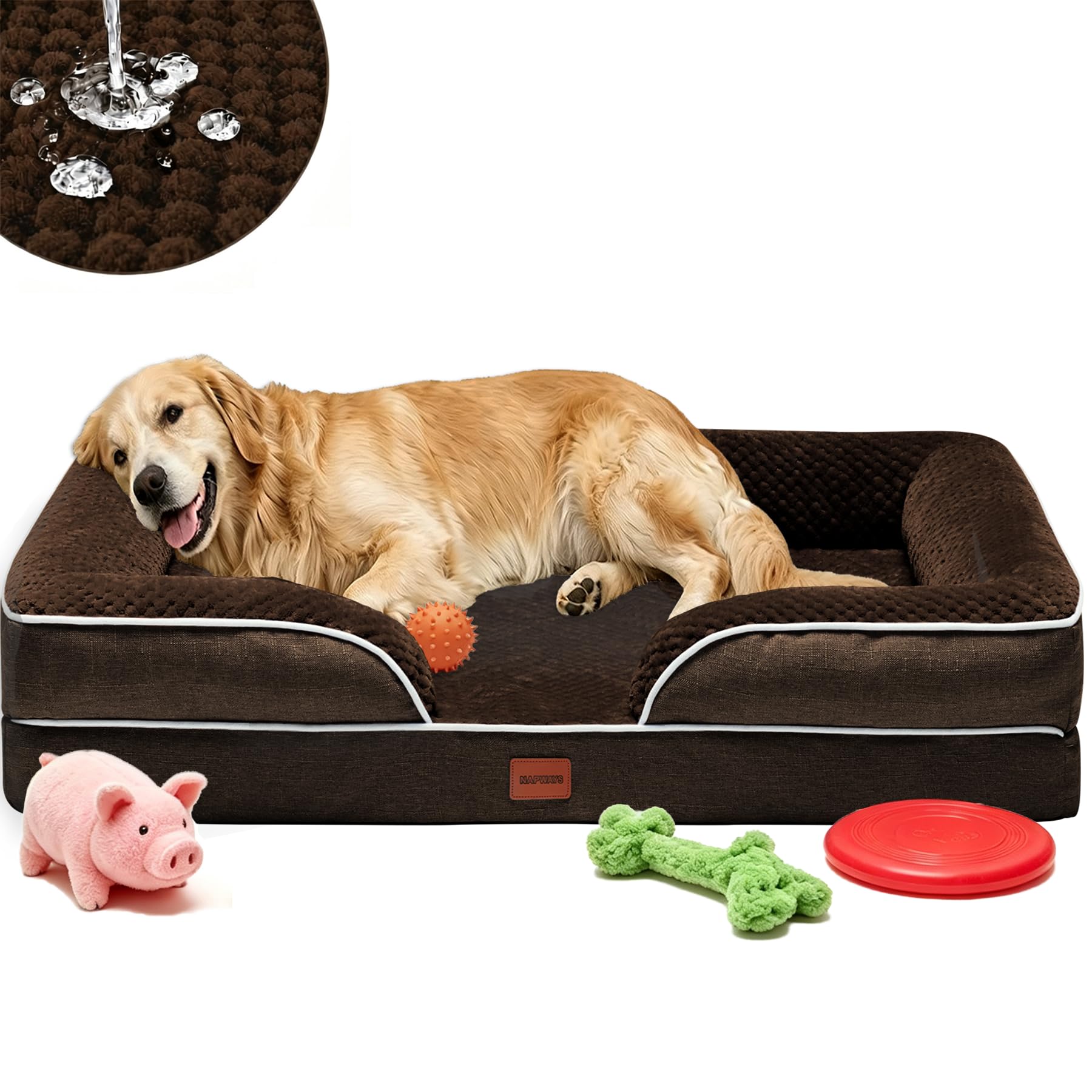 Orthopedic XLPlus Dog Bed Extra Large with Removable Washable Cover
