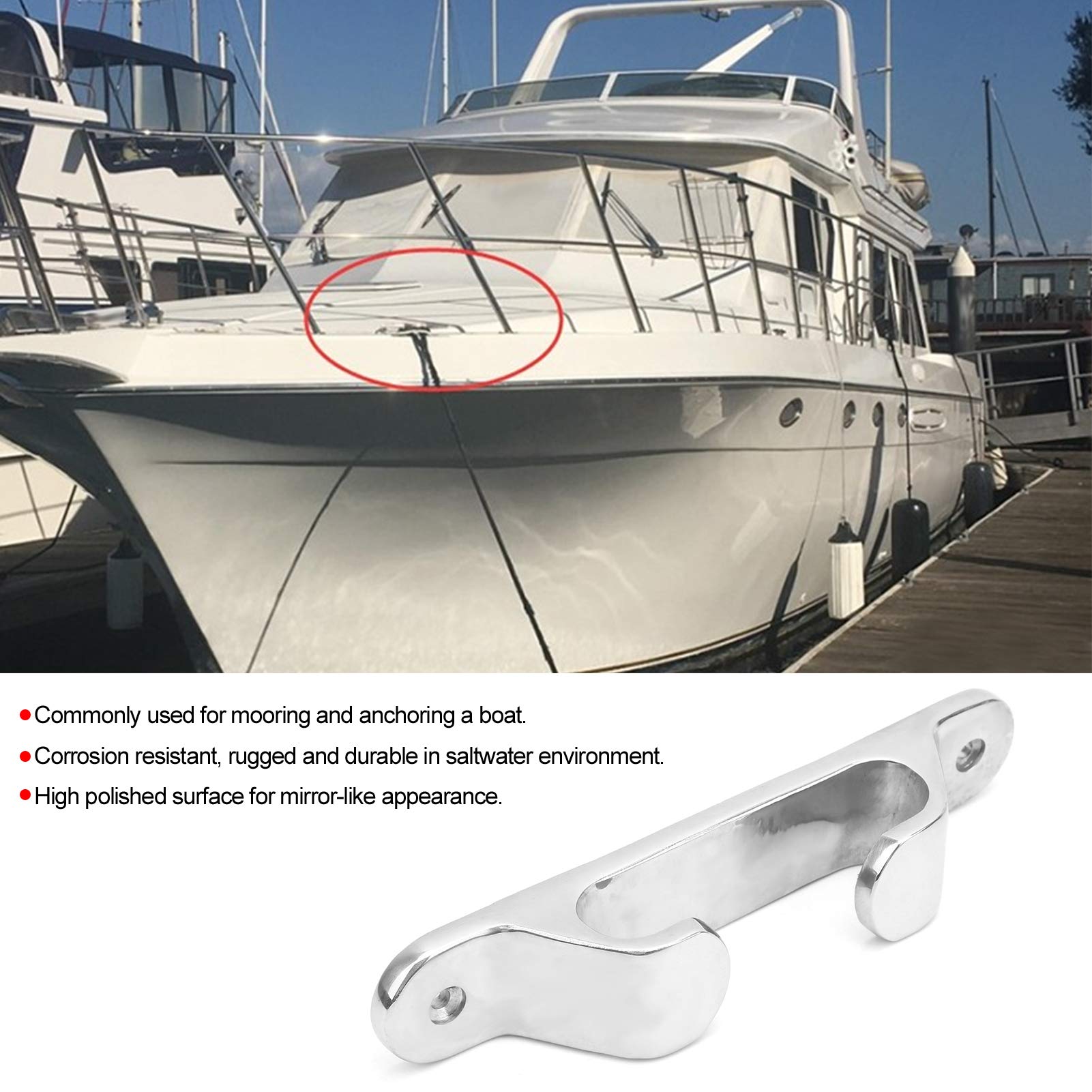 Edelstahl Bootsklampe – Marinefeste Klemme Für Jacht, Anker & Leinen, 3 Größen Wählbar