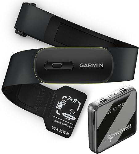 Garmin HRM 600 Monitor de frecuencia cardíaca premium con dinámica de carrera, correa XSS (22"-28") - Compatible con relojes inteligentes Garmin y