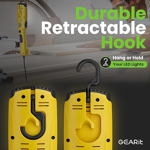 Miniatura 4 de Luz de trabajo GearIT de LED COB, calibre 16 SJTW, cable de extensión para interiores/exteriores