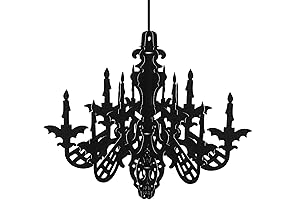 MIAHART Halloween Light Up Haunted House Chandelier Ceiling Hanging Decoration