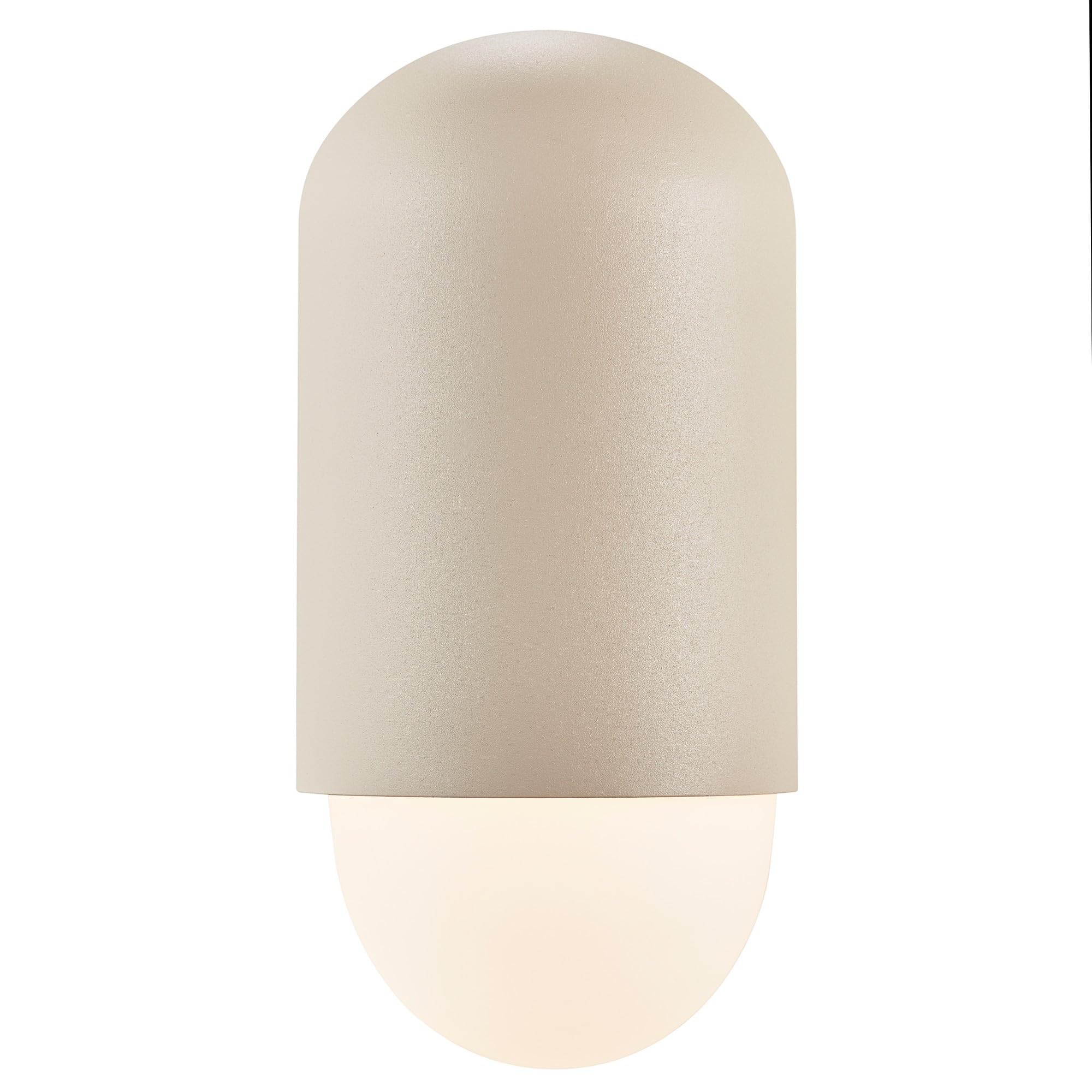 Nordlux Beige Heka Outdoor Wall Light Sand Aluminium E27 Weatherproof - Garden, Patio, Entrance Mains Powered, Ip54