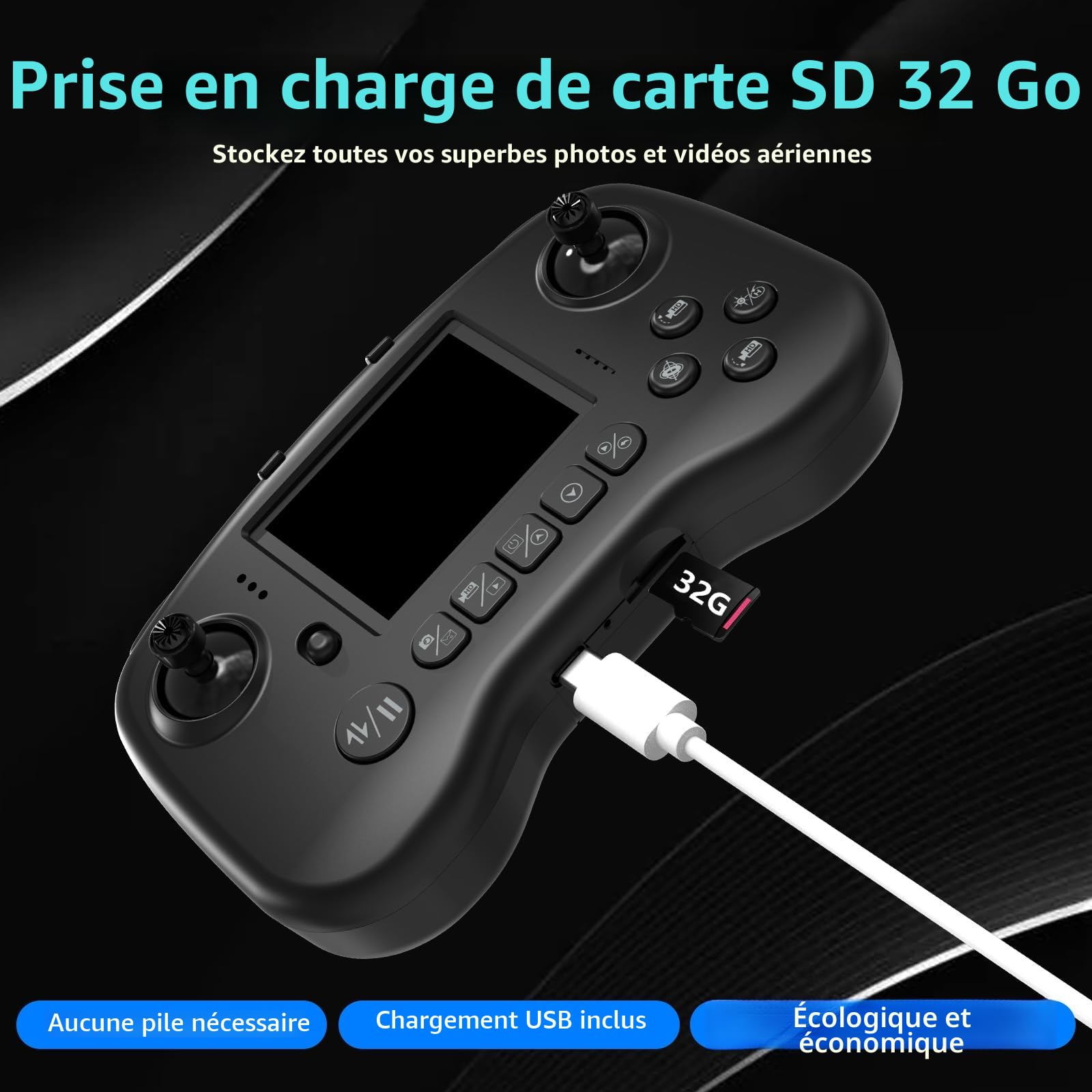 TTROARDS TT19LCD Drone avec Caméra 4k Drones avec 2,8 Pouces Écran LCD, Moteur Sans Balais, Évitement d'obstacles à 270°, Positionnement Optique par Flux RC Quadcopter pour Adultes Débutants