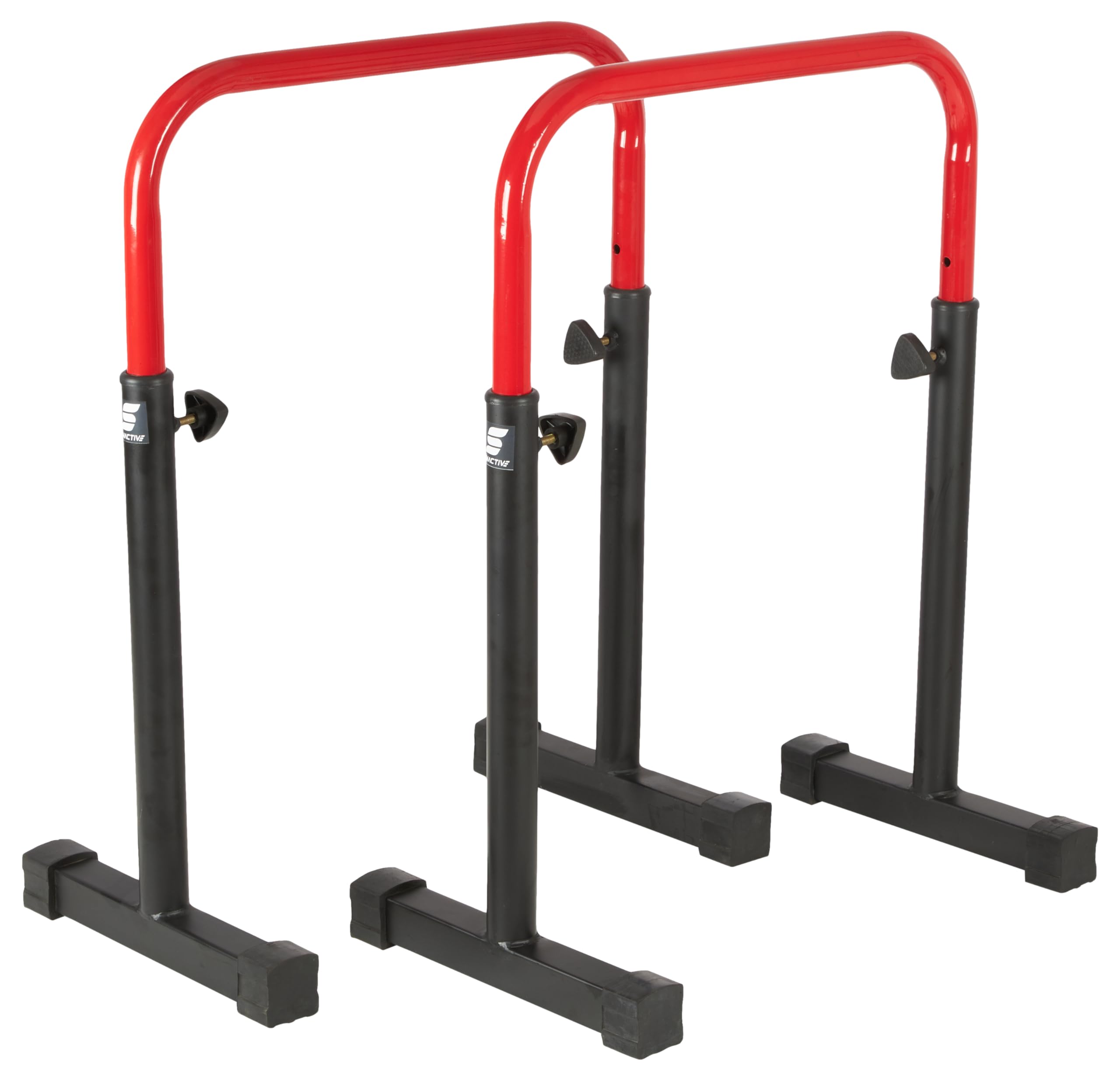 Amazon Brand - Symactive Adjustable Dips Bar Dip Station | Body Press Dip Bar, Max User Weight: 150 Kg-image-13
