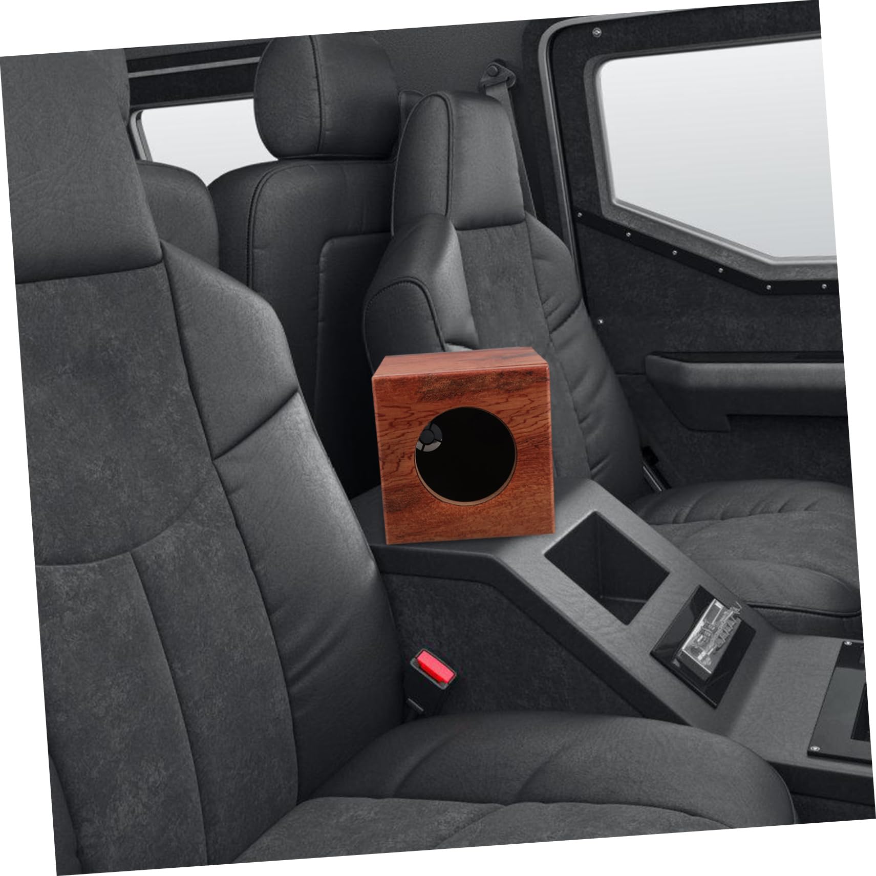 Cassa per Altoparlanti Elegante Design a Righe in Legno da 4 Pollici Resistente alle Vibrazioni e Riduce la Distorsione per Sistemi Audio Auto per Viaggi