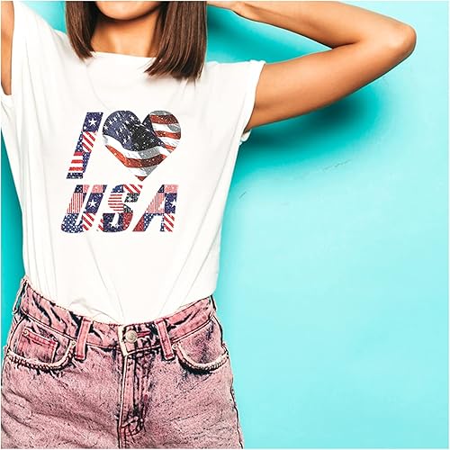 Miniatura 3 de Vinilo de transferencia de calor con estampado de temática estadounidense con purpurina (horizonte abstracto de la bandera de Estados Unidos, 12