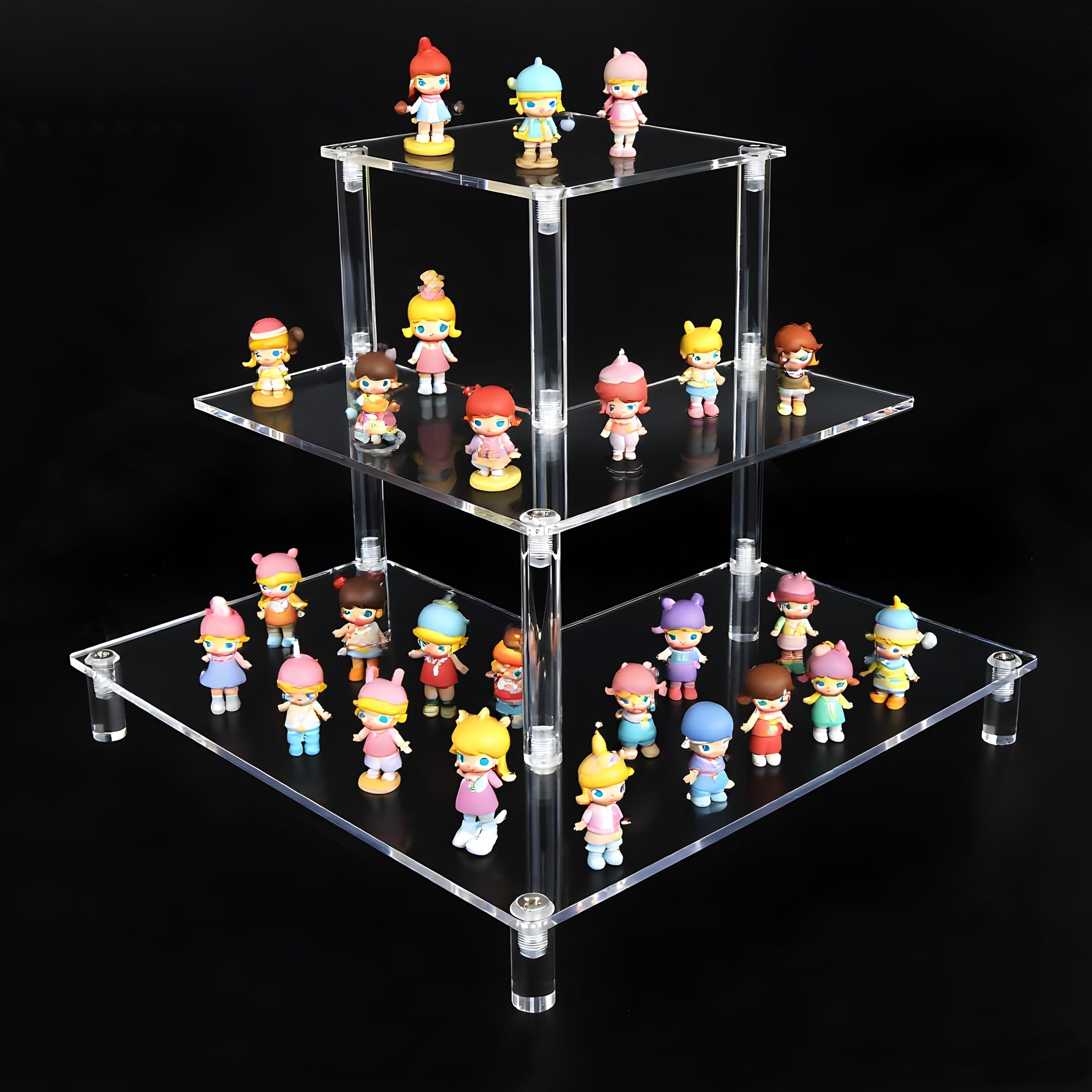 Amazon.com: ELEGANTLIFE Acrylic Display Riser Stand – 3 Tier Clear