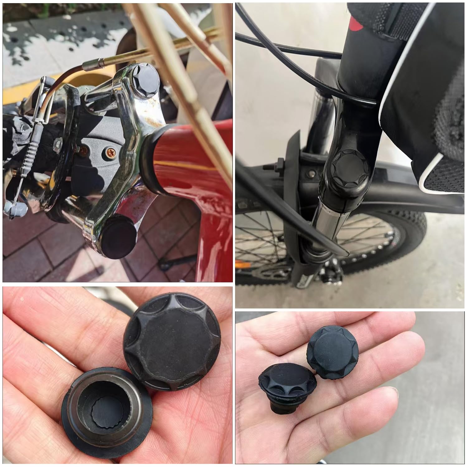 Amazon.co.jp: SquEqu 自転車サスペンションフォークキャップ ゴム製 
