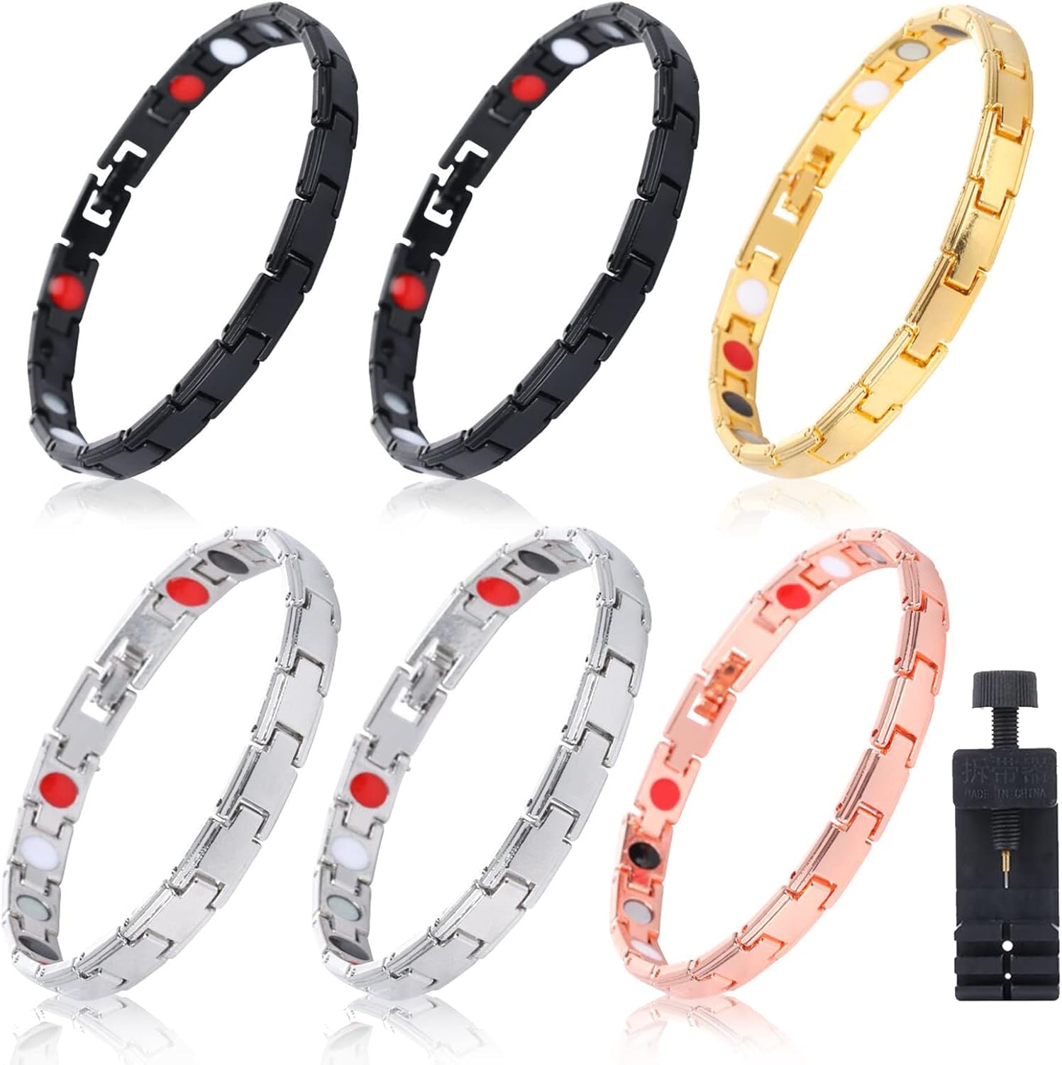 6PCS Detox Lymph Bracelet for Women Men