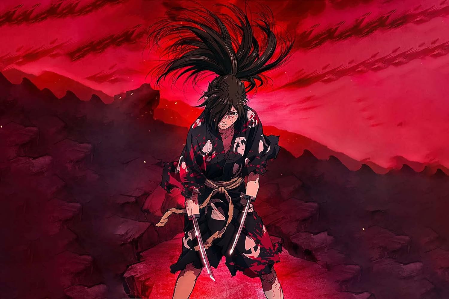 Amazon Co Jp アニメどろろ百鬼丸 壁画の壁のポスター家の装飾絵の装飾現代美術 50x70cm x28inch 木枠付き ホーム キッチン