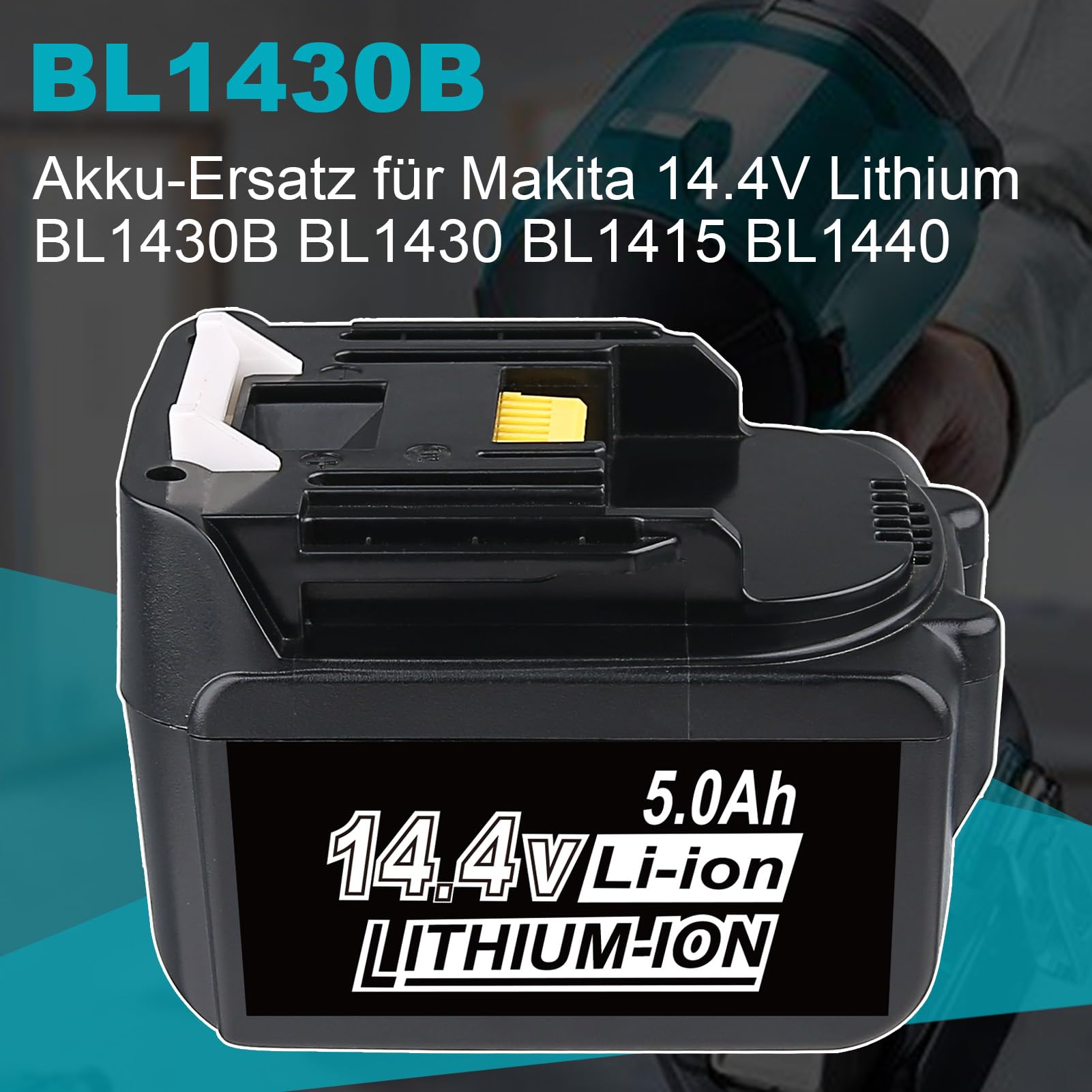 2 unidades BL1840B 18 V 4.0 Ah batería de repuesto para Makita batería 18 V compatible con batería Makita BL1850 BL1860 BL1850B BL1840 BL1860B