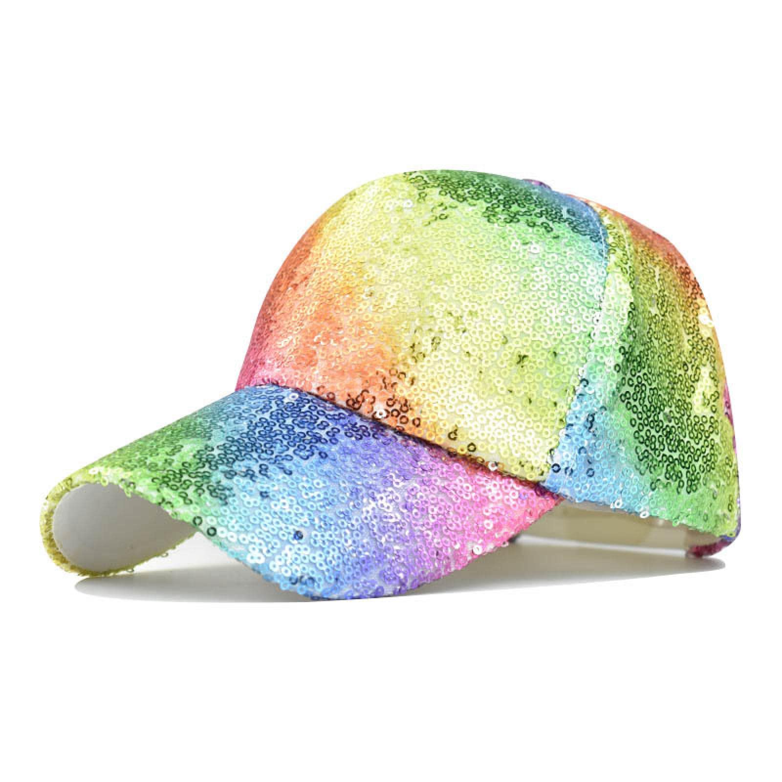 Whakano Glitzer Baseball Cap Damen - Pailletten Mütze Mit UV-Schutz