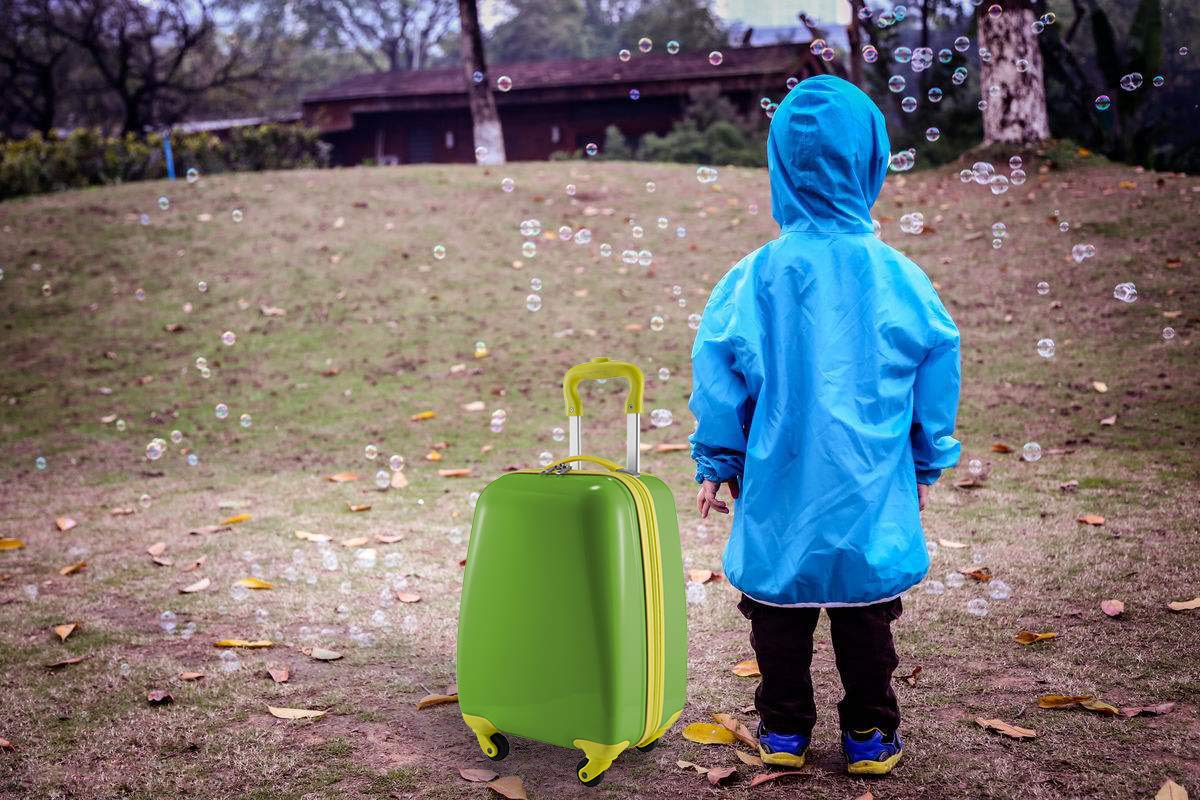 Hauptstadtkoffer - Bagaż dziecięcy, walizka dziecięca, twarda obudowa, bagaż pokładowy dla dzieci ABS/PC, zielone jabłko, Kindertrolley, Bagaż dziecięcy