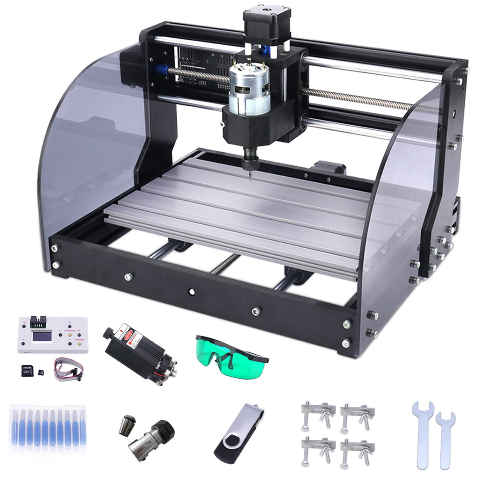 Mini tour à bois CNC 3018 Pro Max pour créer vos circuits PCB de loisir