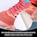 RupeeRise 18 Pcs Self-Adhesive Shoe Repair Patches for Quick Fixing, Shoe Glue Sole Repair, Fabric for Sneakers and Boots(Black White Blue) gallery image