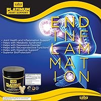 Vista 9 de Saba Platinum: Joint Support - Fast-Acting and Potent Formula – 60 Capsules