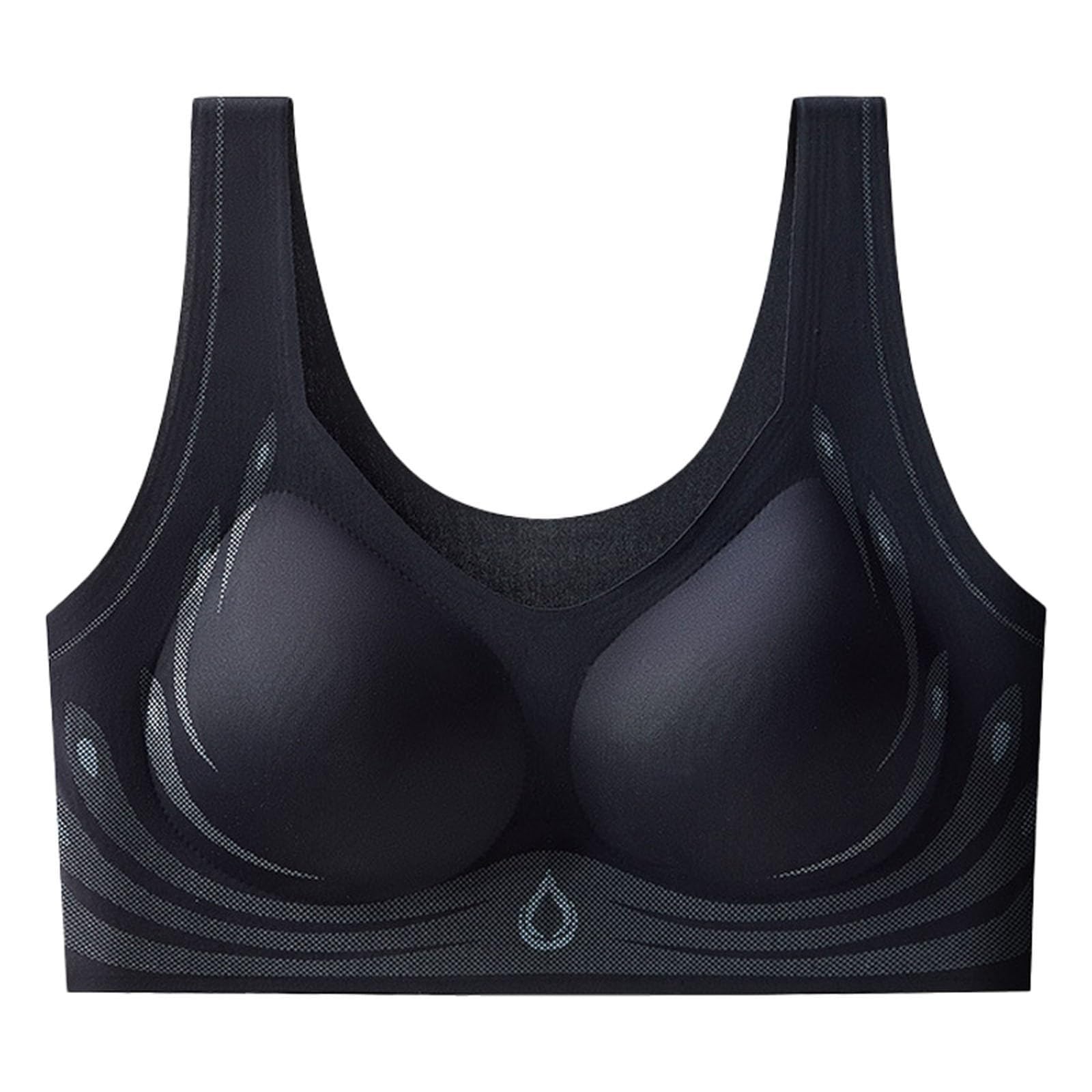 Reggiseni contenitivi senza ferretto da donna Push Up UK Senza fili Senza cuciture Comfort Plus Size Push-up Copertura totale Imbottito Seni grandi Reggiseni quotidiani Support Lift Comodo reggiseno a