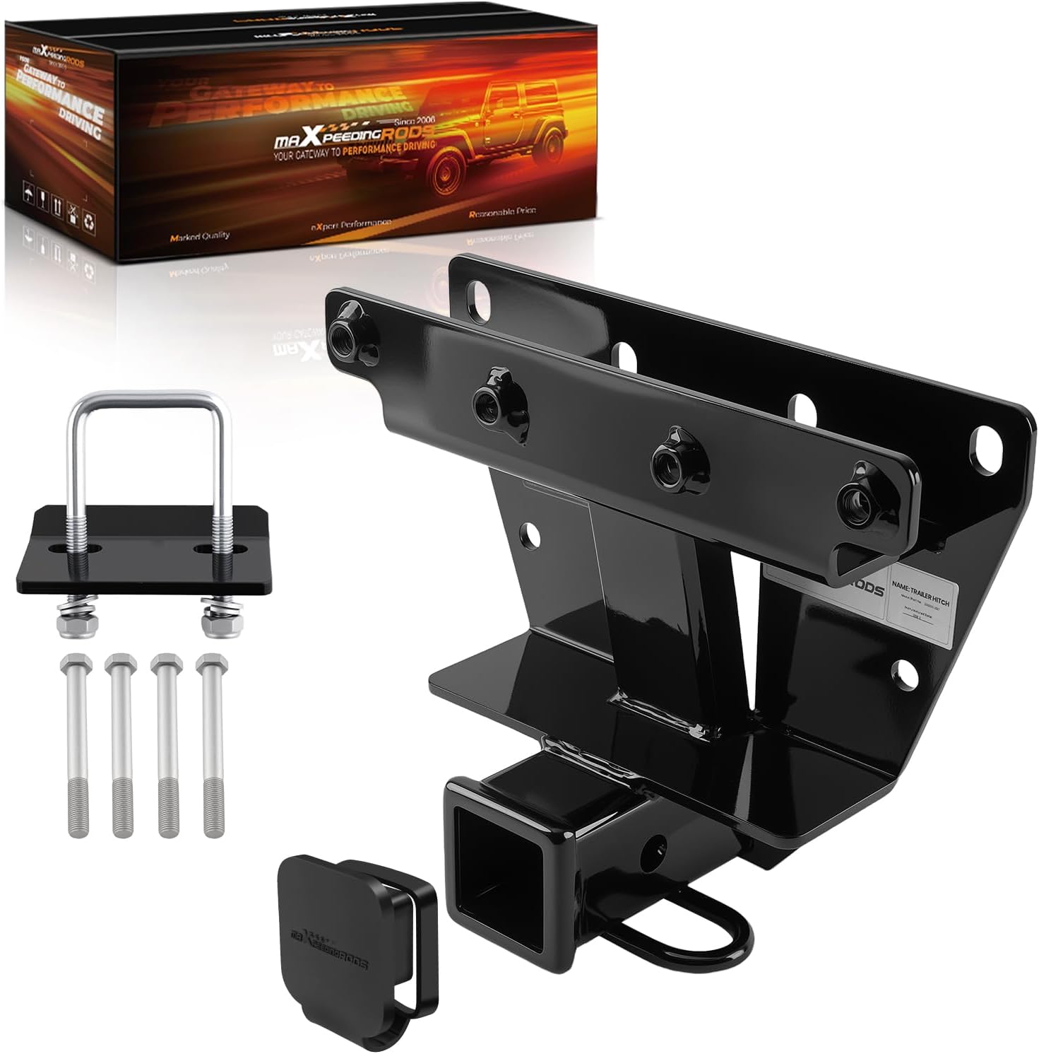 maXpeedingrods Class 3 Trailer Hitch, 2 Inch Receiver, Tow Hitch Receiver for Jeep Grand Cherokee Models 2005-2010, Trailer Hitch for Jeep Commander 2006-2010