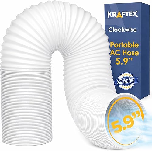 Miniatura 10 de Kraftex Manguera de aire acondicionado. Ventilación de manguera de escape de CA portátil. Compatible con LG, Delonghi y muchos más acondicionadores