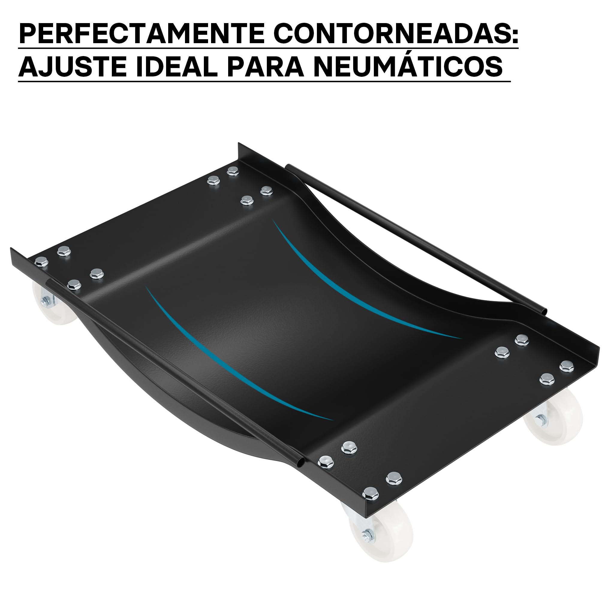 Peana ruedas Ayuda maniobras vehículos Set 2 unidades Ruedas mover coche Taller Garaje Ayuda aparcar 900 kg/par