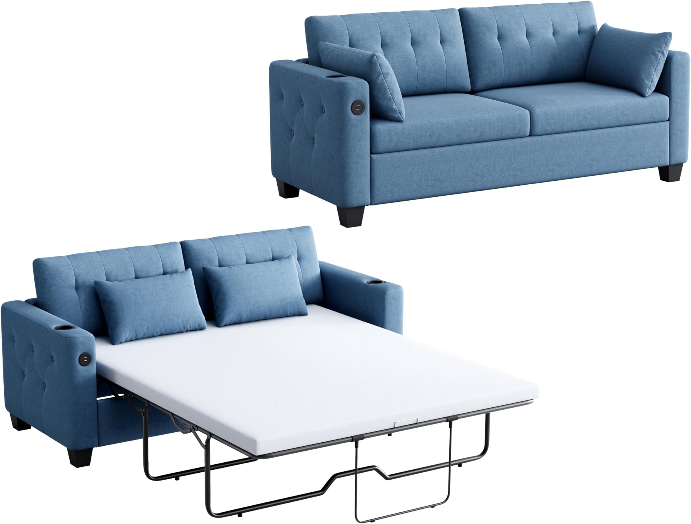 Coaster Dilleston Sofa Bed, White Home & Kitchen