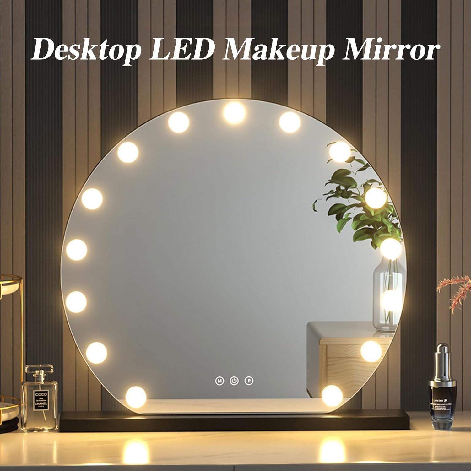 化粧鏡 3色照明モード、化粧鏡 女優ミラー、化粧鏡ライト付き、LED 鏡 ライト付き、女優ミラー 卓上 led化粧鏡、真実の鏡、女優 ANYHI 女優ミラー  化粧鏡 卓上用/壁掛け ハリウッドミラー LEDライト付き 化粧鏡 3