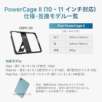 Amazon | Accsoon PowerCage II iPad 7/8/9/10/11 代・Air 3/4/5