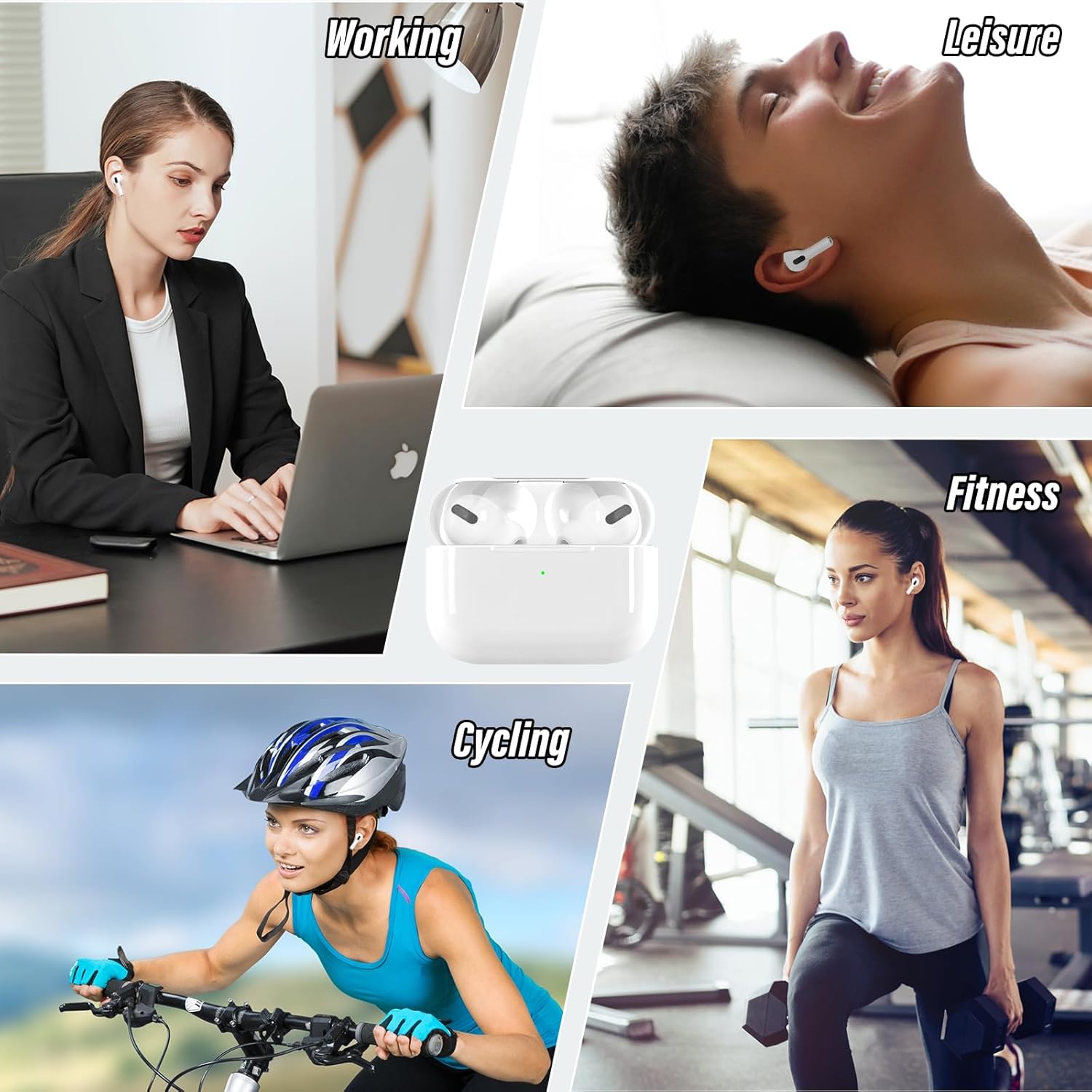 Wireless Charging Case Compatible with AirPod Pro 3rd Generation with USB-C Charging, Air Pod Pro 3 Charger Case Replacement with Bluetooth Pairing Function,No Earbuds