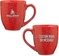 Vista 88 de Rico Industries NCAA UCLA Bruins Royal Blue - Taza de café de cerámica moteada grabada con láser de 16 onzas