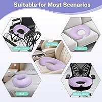 Vista 5 de BBL - Almohada poscirugía para glúteos con agujero para dormir, sentada, conducir, almohada brasileña de levantamiento de glúteos para mujer