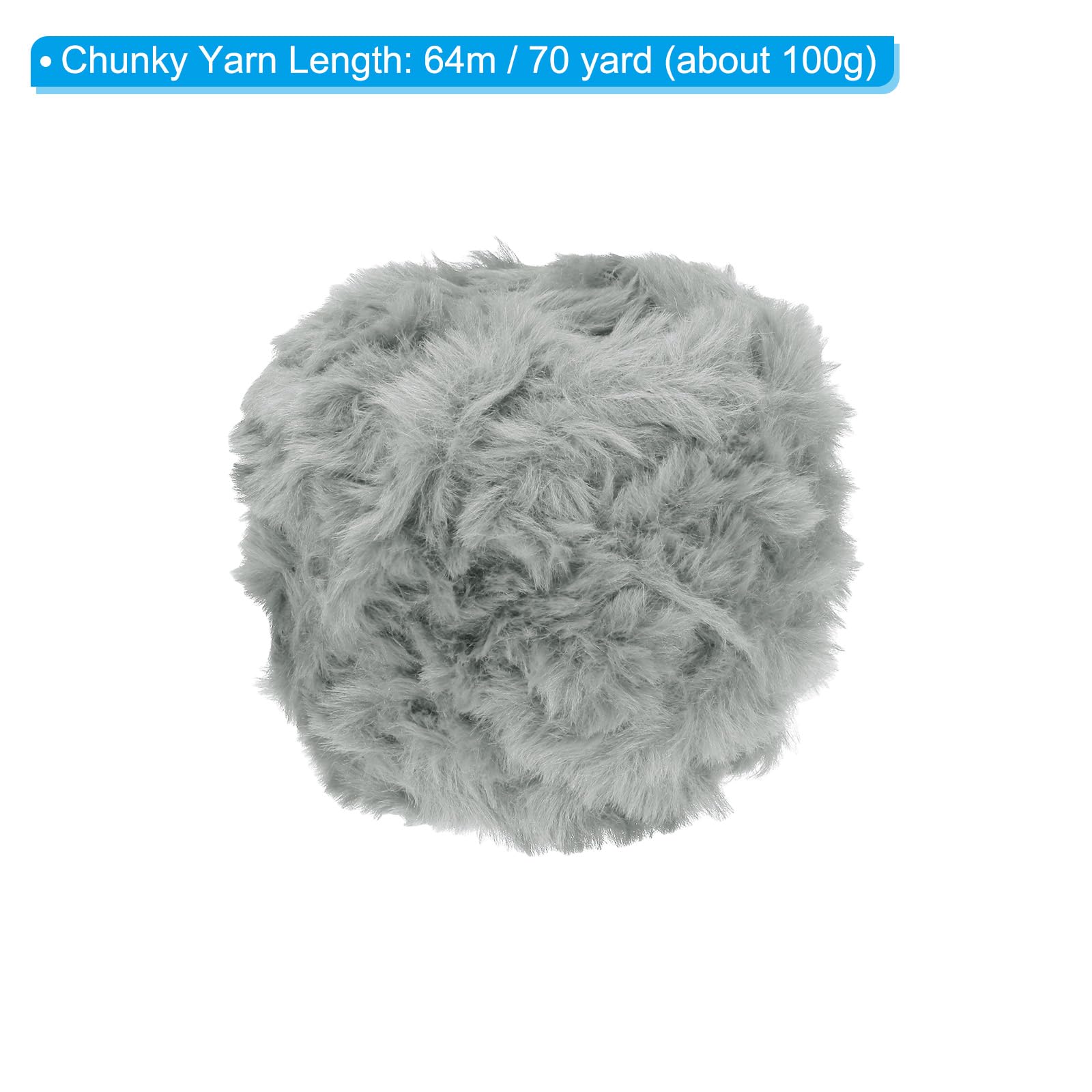 PATIKIL 70yds Faux Fur Yarn - Image 2