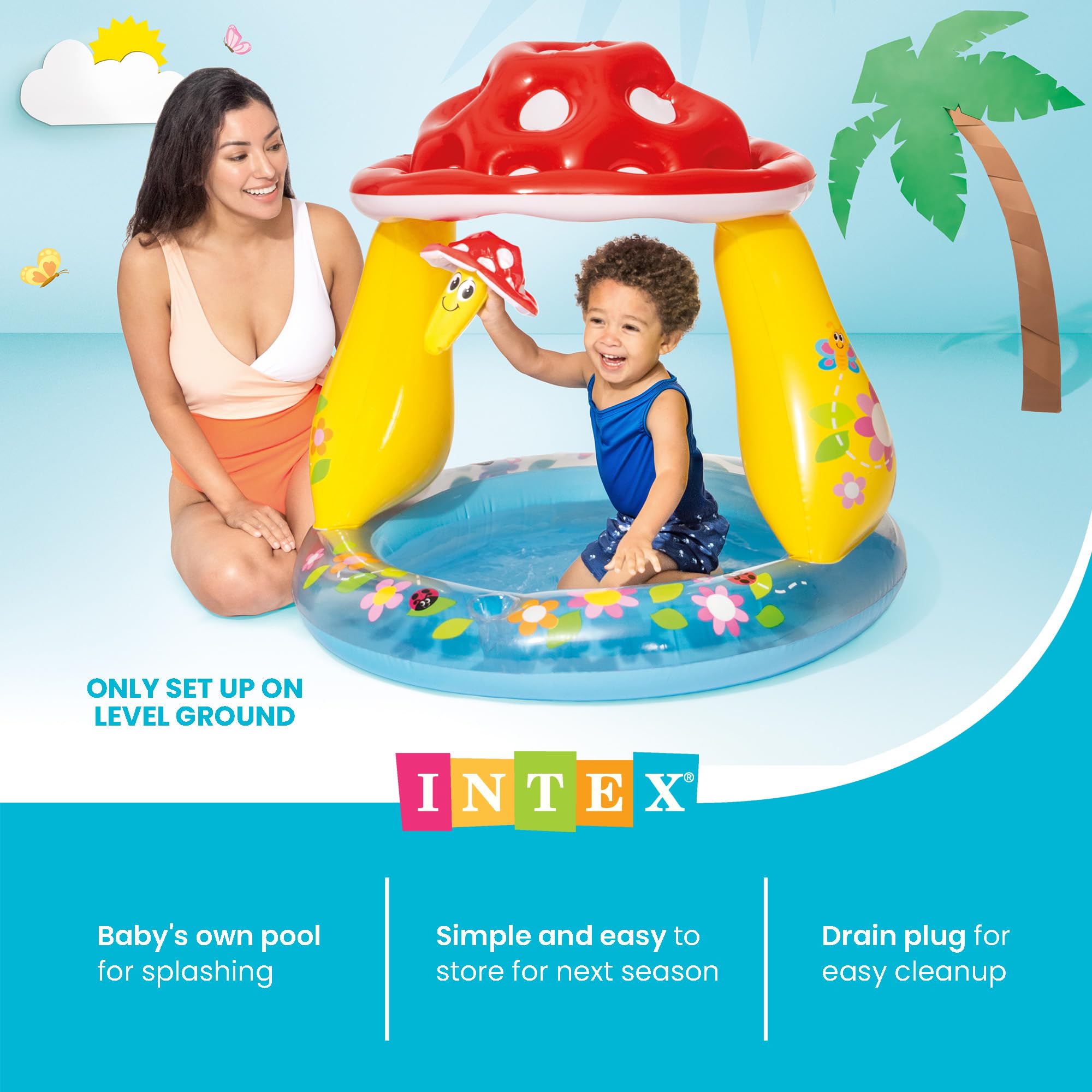 Intex Mushroom Baby Pool - Perfect for Little Ones -5