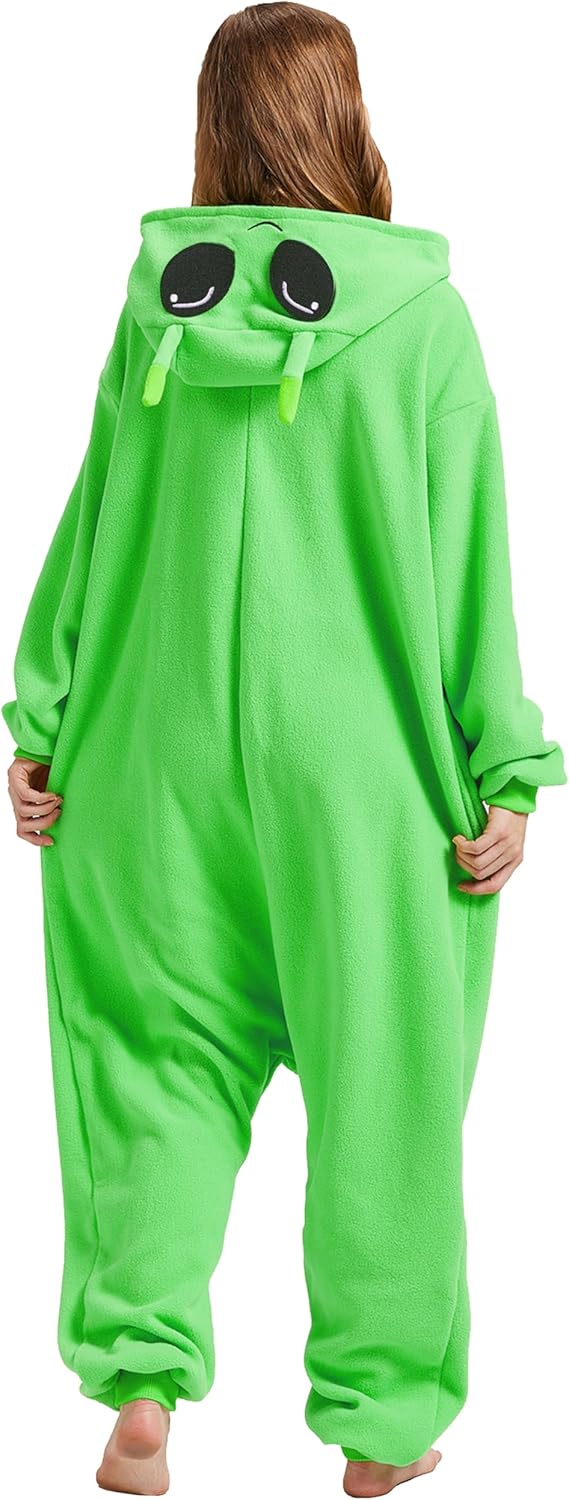 Adult Astronaut Onesie Costume Pajamas Cartoon Onesie Halloween Sleepwear Zipper Jumpsuit - Image 6