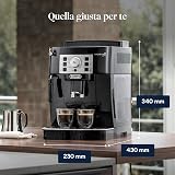 De'Longhi Magnifica S ECAM22.110.B, Macchina da caffè Automatica, Chicchi macinati al momento, 4 Bevande One Touch, Montalatte classico, Spegnimento Programmabile, Nero - 9