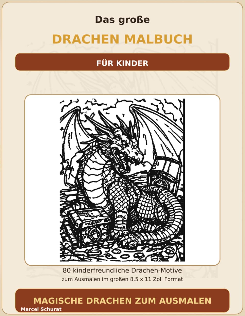 Das große Drachen Malbuch für Kinder