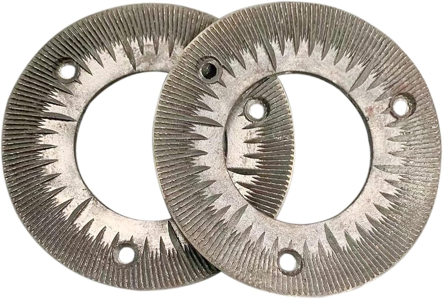 Gdrasuya10 2Pcs Grinding Sheets, Grinding Plate for 3000W 110V Electric Grain Mill Heavy Duty Commercial Grain Grinder Machine